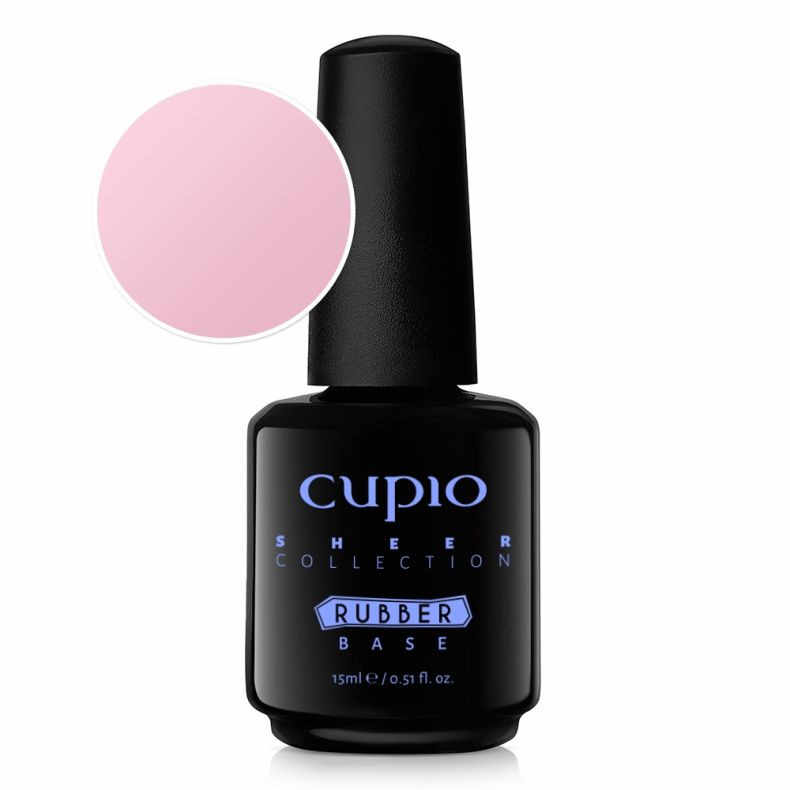 Cupio Oja semipermanenta Rubber Base Sheer Collection - Pink Lemonade 15ml