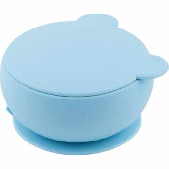 Minikoioi Bowl Blue bol din silicon cu ventuză