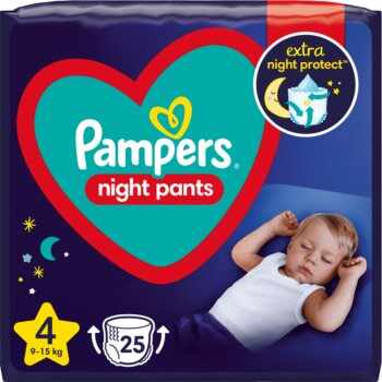 Pampers Night Pants Size 4 scutece de unică folosință tip chiloțel pentru noapte