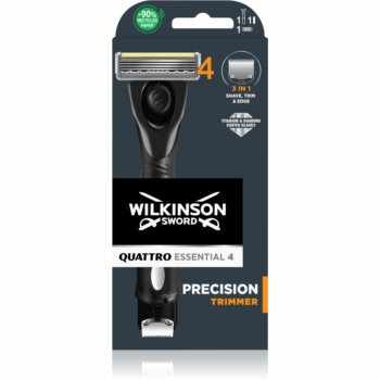 Wilkinson Sword Quattro Precision Trimmer Aparat de ras + rezervă lame