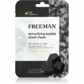 Freeman Essentials Charcoal & Green Tea mască compresă hidratantă pentru ten gras