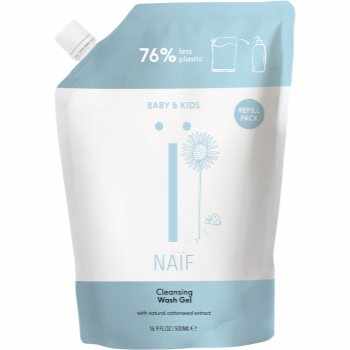 Naif Baby & Kids Cleansing Wash Gel Refill gel pentru spălarea și curățarea copiilor și a bebelușilor rezervă