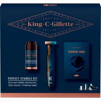 King C. Gillette Styling set Perfect Stubble Kit set cadou pentru bărbați