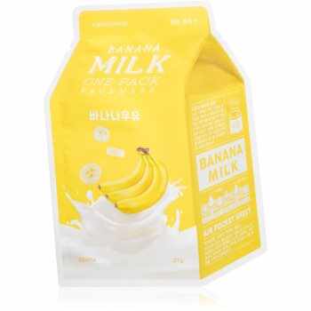 A’pieu One-Pack Milk Mask Banana mască textilă nutritivă