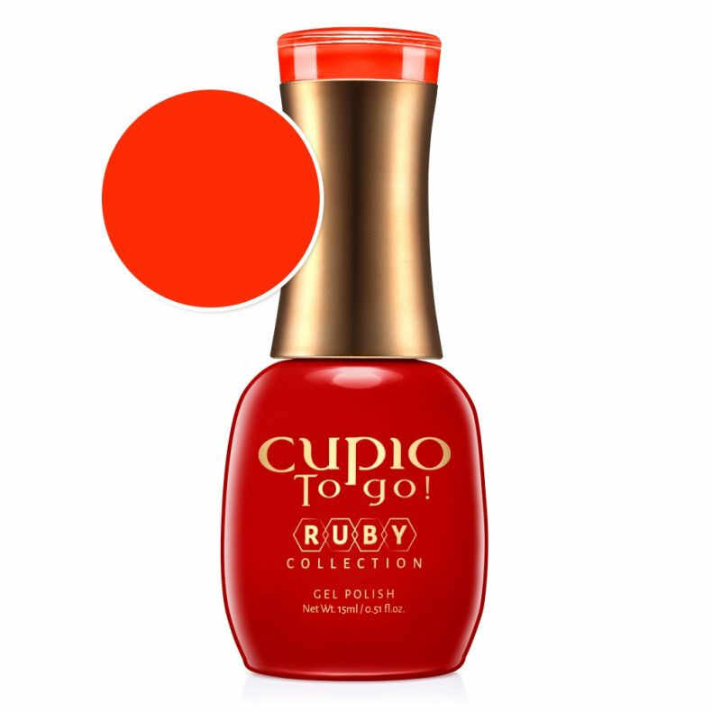 Cupio Oja semipermanenta To Go! Ruby Collection - Flame Scarlet 15ml