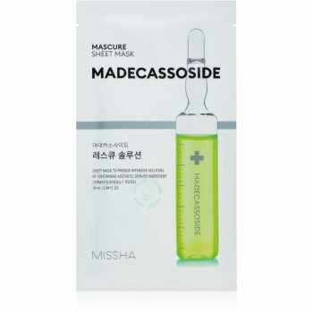 Missha Mascure Madecassoside mască textilă de îngrijire pentru piele sensibila si iritabila