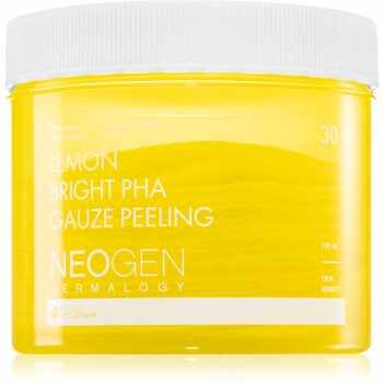 Neogen Dermalogy Clean Beauty Gauze Peeling Lemon Bright PHA discuri pentru indepartarea impuritatilor pentru strălucirea și netezirea pielii
