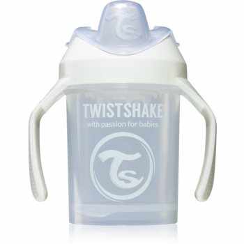 Twistshake Training Cup White cană pentru antrenament