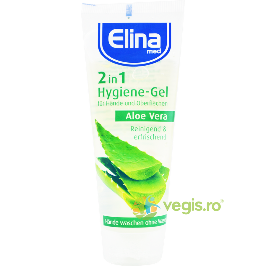 Gel Igienizant 2 in 1 cu Aloe Vera 75ml