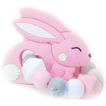 KidPro Teether Bunny Pink jucărie pentru dentiție