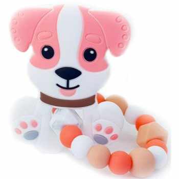 KidPro Teether Puppy Pink jucărie pentru dentiție