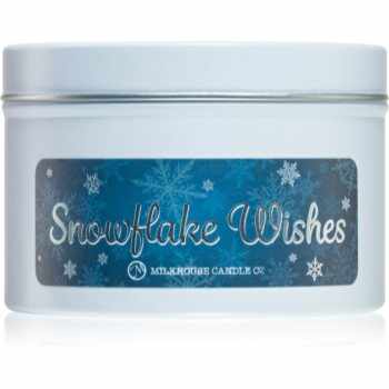 Milkhouse Candle Co. Christmas Snowflake Wishes lumânare parfumată în placă
