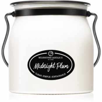Milkhouse Candle Co. Creamery Midnight Plum lumânare parfumată Butter Jar