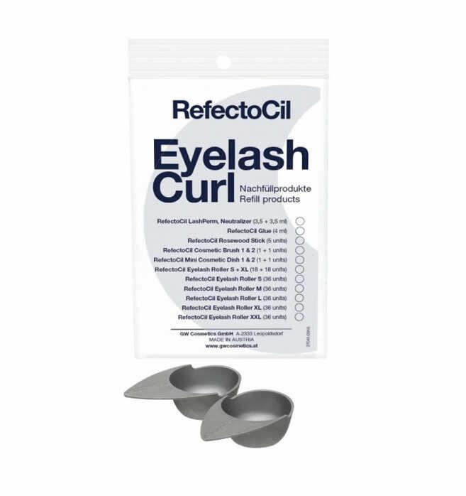 Refectocil Eyelash Curl - Set mini boluri cosmetice din plastic 2buc
