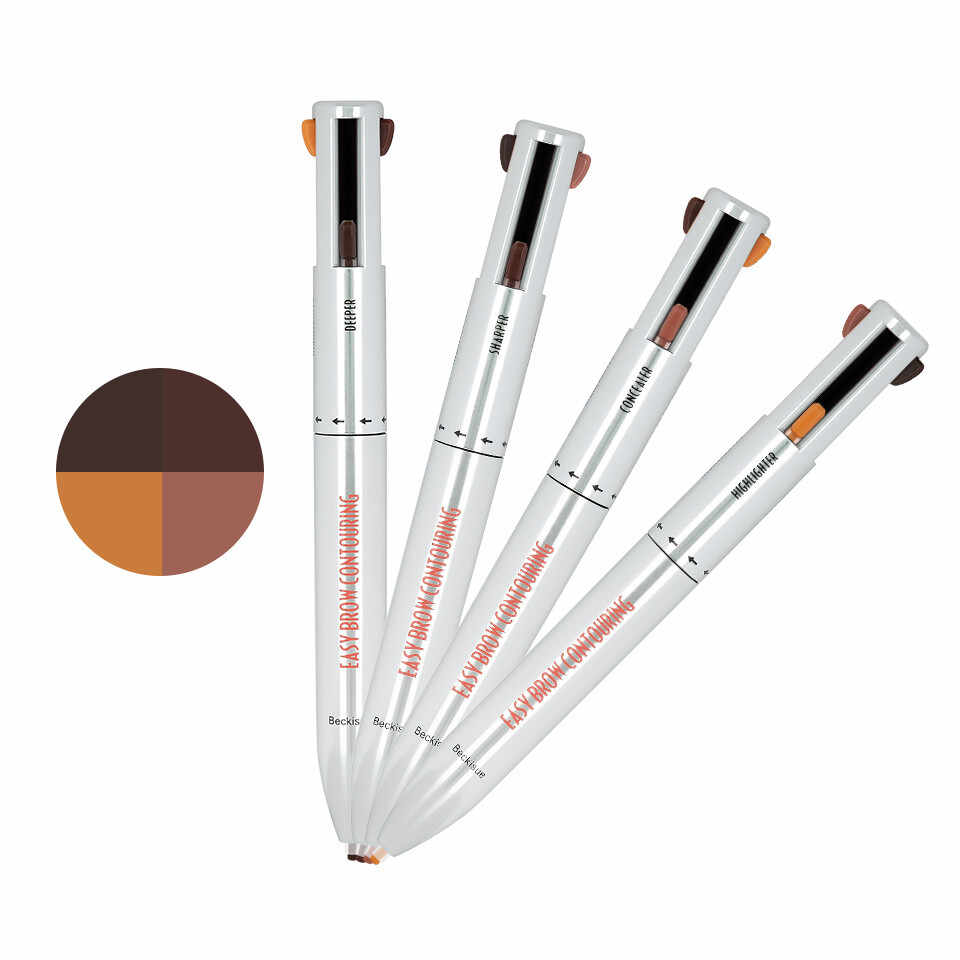 Creion Multifunctional Contur Sprancene 4 in 1 Qibest - Easy Brow