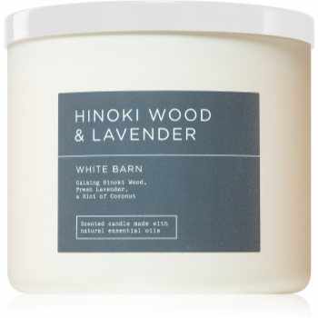 Bath & Body Works Hinoki Wood & Lavender lumânare parfumată
