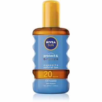 Nivea Sun Protect & Bronze ulei de bronzat pentru piele uscata SPF 20