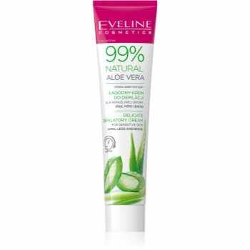 Eveline Cosmetics 99% Natural Aloe Vera crema calmanta pentru indepartarea parului linia inghinala si axile