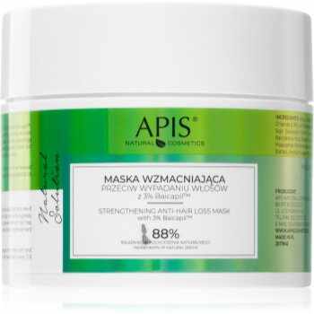 Apis Natural Cosmetics Natural Solution 3% Baicapil mască fortifiantă pentru părul slab cu tendință de cădere
