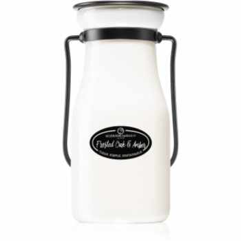 Milkhouse Candle Co. Creamery Frosted Oak & Amber lumânare parfumată I. Milkbottle