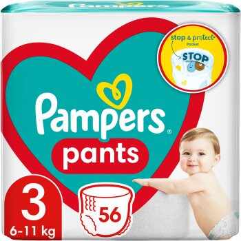 Pampers Active Baby Pants Size 3 scutece de unică folosință tip chiloțel