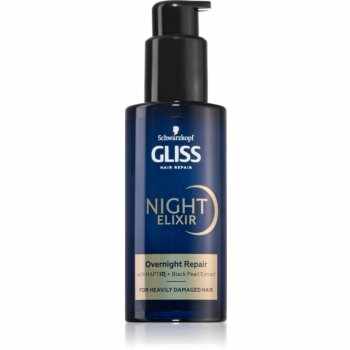 Schwarzkopf Gliss Night Elixir elixir leave-in pentru par deteriorat