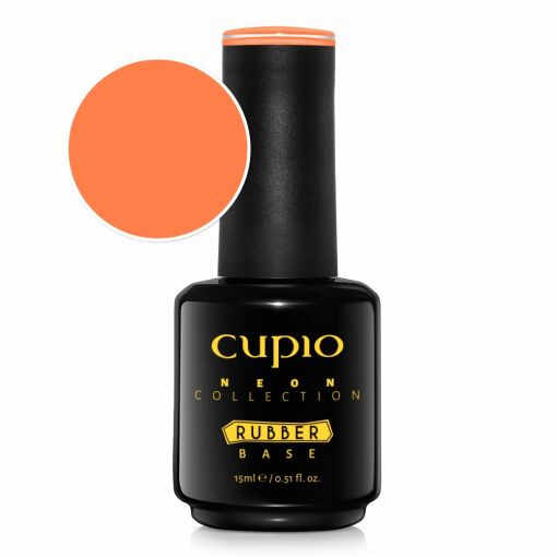 Cupio Rubber Base Neon Collection - Hot Sunset 15ml