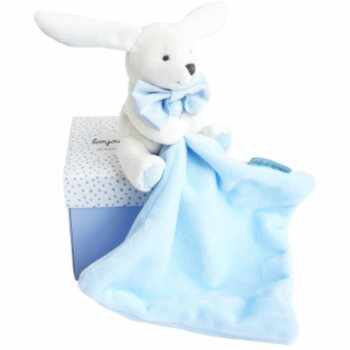 Doudou Gift Set Blue Rabbit set cadou pentru nou-nascuti si copii