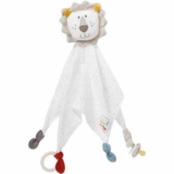 BABY FEHN Comforter FehnNATUR Lion jucărie de adormit cu clips