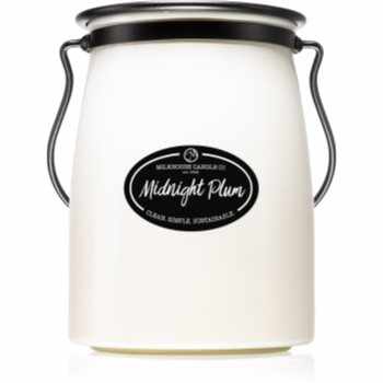Milkhouse Candle Co. Creamery Midnight Plum lumânare parfumată Butter Jar