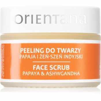 Orientana Papaya & Ashwagandha Face Scrub masca faciala hidratanta