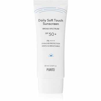 Purito Daily Soft Touch Sunscreen crema fata iluminatoare de protectie SPF 50+