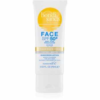 Bondi Sands SPF 50+ Face Fragrance Free crema de fata cu efect de protectie pentru un aspect mat