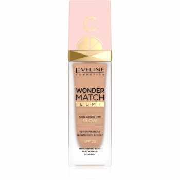 Eveline Cosmetics Wonder Match Lumi fond de ten hidratant si catifelant SPF 20