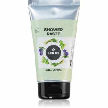 Leros Shower paste basil & verbena pastă naturală nutritie si hidratare