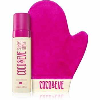 Coco & Eve Sunny Honey Ultimate Glow Kit spumă auto-bronzantă cu mănușă aplicatoare