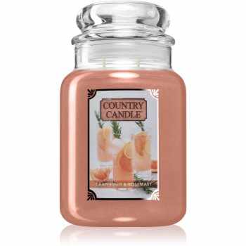Country Candle Grapefruit & Rosemary lumânare parfumată