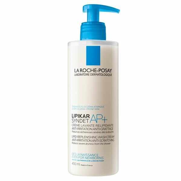 Crema de spalare anti-iritatii pentru pielea sensibila si uscata Lipikar Syndet AP+, La Roche-Posay, 400 ml