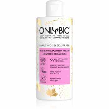 OnlyBio Bakuchiol & Squalane apa pentru curatare cu particule micele antirid