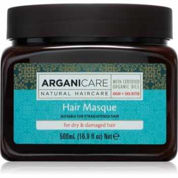 Arganicare Argan Oil & Shea Butter Hair Masque masca hranitoare pentru păr uscat și deteriorat