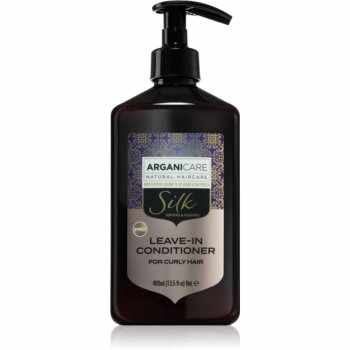 Arganicare Silk Protein Leave-In Conditioner balsam (nu necesita clatire) pentru păr creț