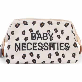 Childhome Baby Necessities Canvas Leopard geantă pentru cosmetice