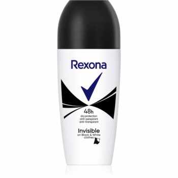 Rexona Invisible on Black + White Clothes deodorant roll-on antiperspirant 48 de ore