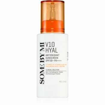 Some By Mi V10 Hyal Antioxidant Sunscreen crema intens hidratanta si calmanta SPF 50+