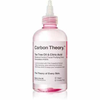 Carbon Theory Tea Tree Oil & Citric Acid tonic curatare profunda pentru ten acneic