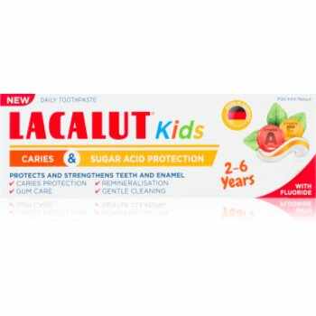 Lacalut Kids Caries and Sugar Acid Protection pasta de dinti pentru copii