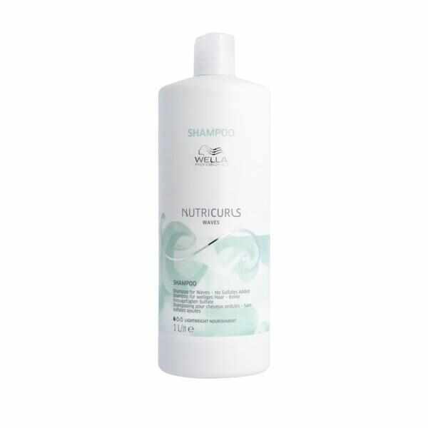 Sampon pentru Par Ondulat - Wella Professionals Nutricurls Waves Shampoo, varianta 2023, 1000 ml