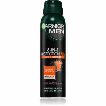 Garnier Men 6-in-1 Protection spray anti-perspirant pentru barbati