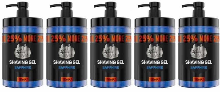 The Shave Factory Pachet 4+1 Gel de ras Sapphire 1250ml