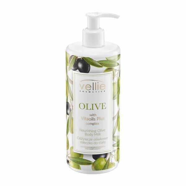 Lapte de corp hranitor Vellie Olive cu ulei de masline si complex Vitaoils Plus, 400ml